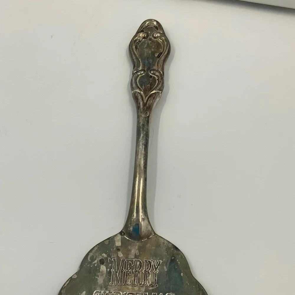 International‎ Silver Co 1992 Merry Christmas Silverplated Serving Trowel 11in